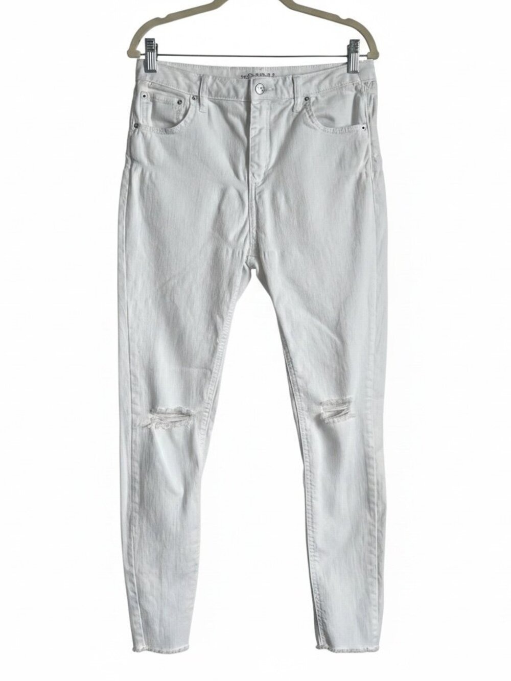 Wild Fable White High-Rise Distressed Skinny Jeans - Size 12